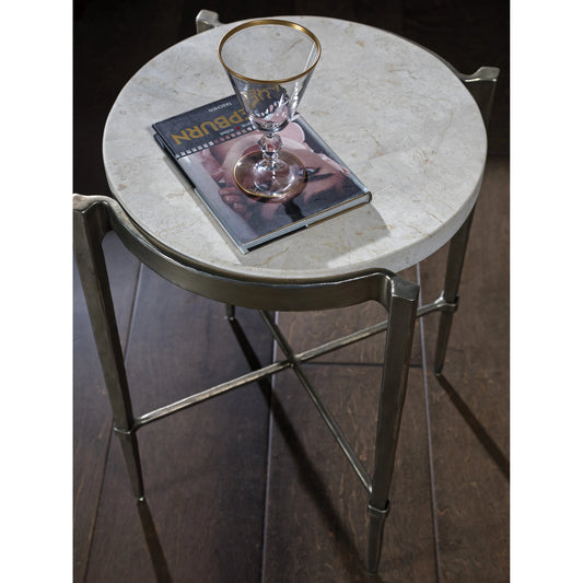 Percival Accent Spot Table by Artistica Home in bronze leaf. Made from unique in a modern style.