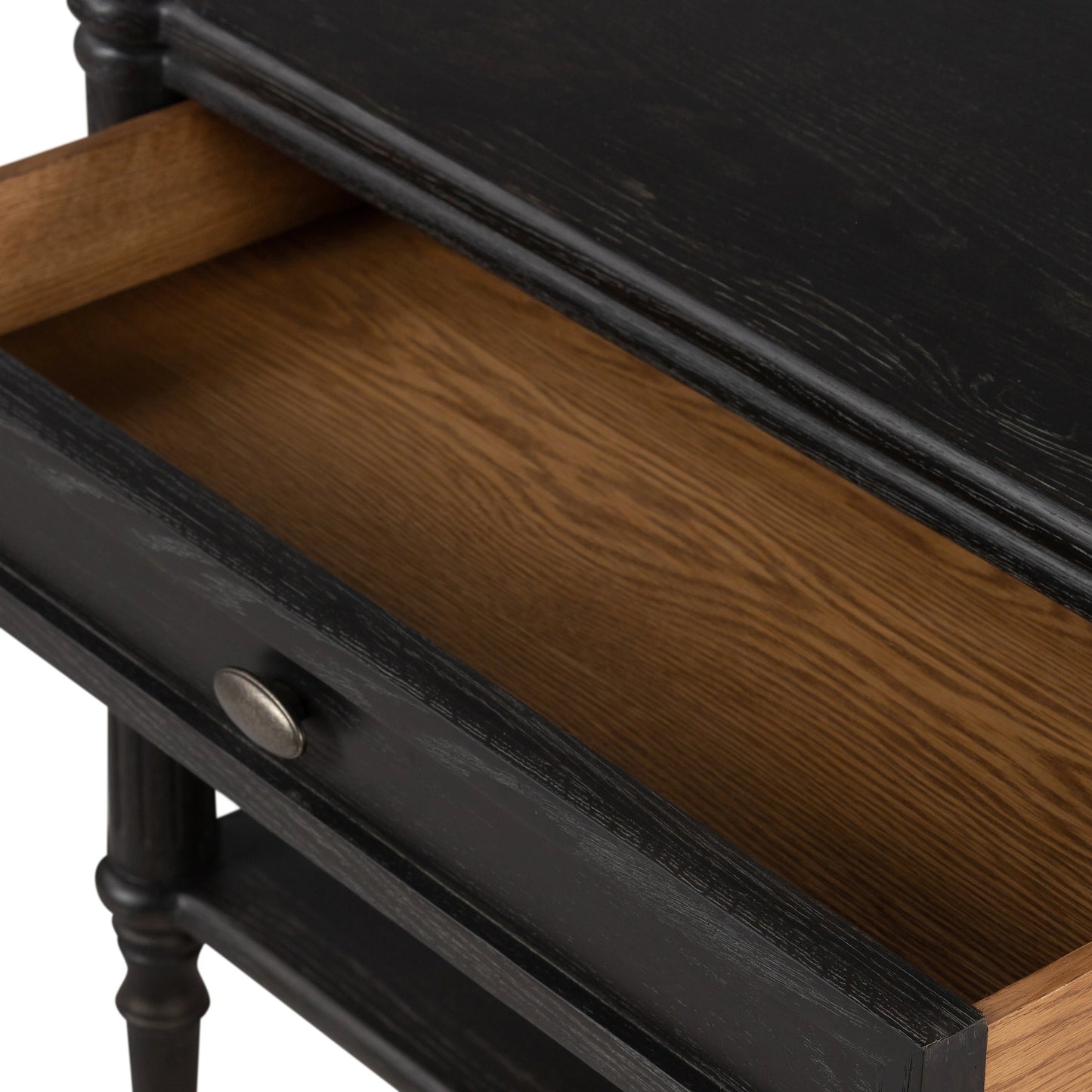 011 SI-1977875 | Additional Silo | Toulouse Nightstand by Four Hands. Made from solid oak, oak veneer, zinc alloy in a modern style.