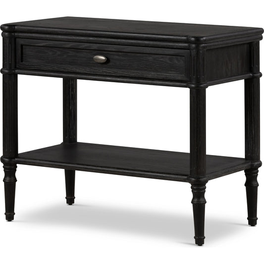 Toulouse Nightstand by Four Hands. Made from solid oak, oak veneer, zinc alloy in a modern style.