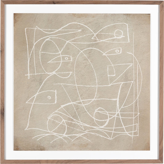 000 SI-1799474 | Primary Silo | Change by Dan Hobday by Four Hands. Made from rustic 2.5 walnut, textured fine art paper in a eclectic & global style.