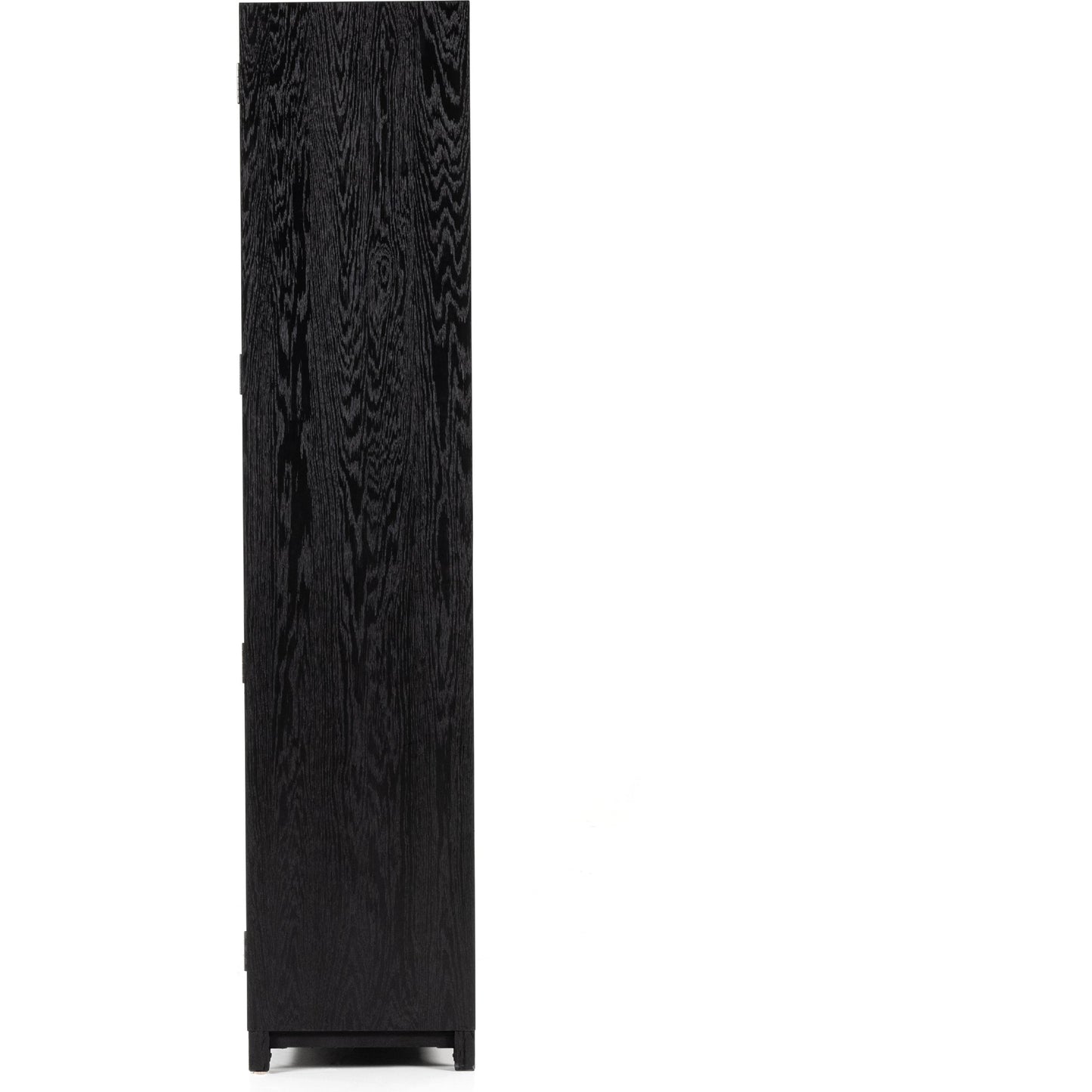 004 SI-1798102 | Additional Silo | Millie Double Cabinet by Four Hands in tempered glass, drifted black, drifted oak and matte black, drifted oak. Made from solid oak, oak veneer in a modern style.