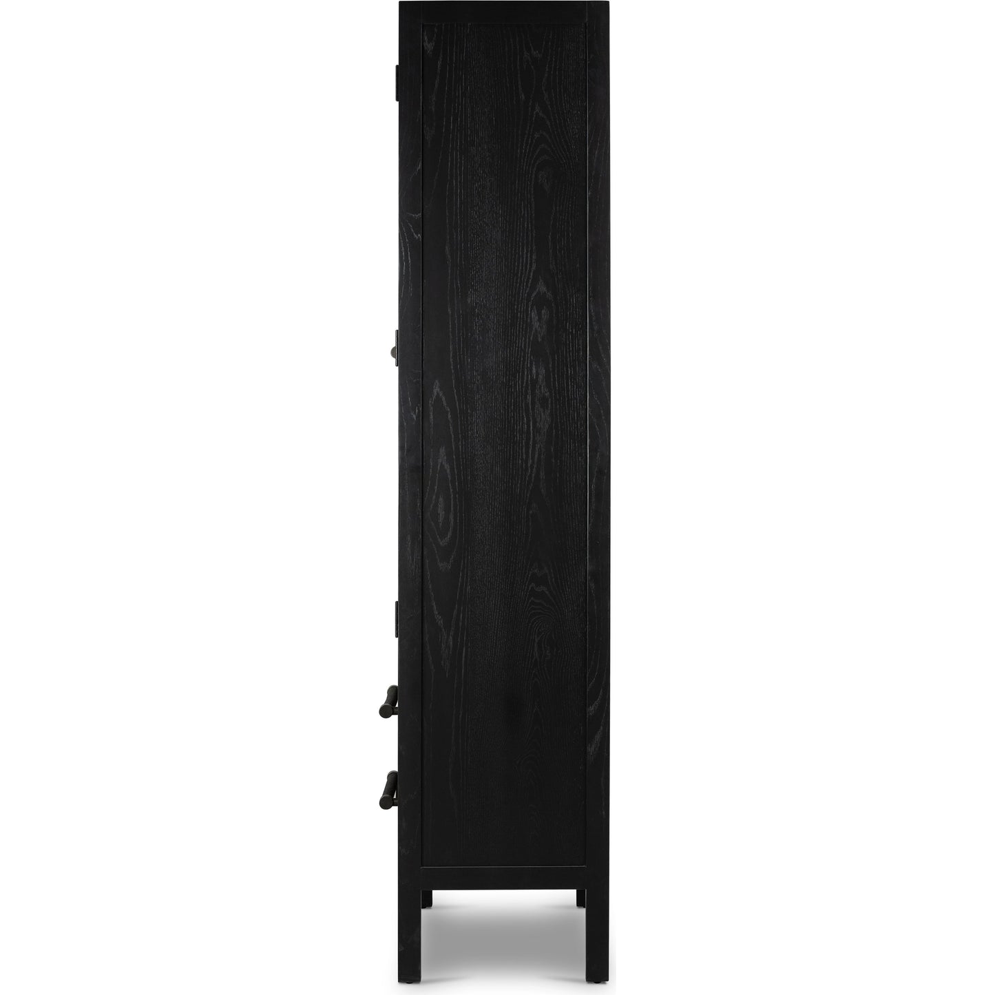 007 SI-1977460 | Additional Silo | Laker Cabinet by Four Hands in black oak. Made from solid oak, rush, oak veneer in a cottage & farmhouse style.