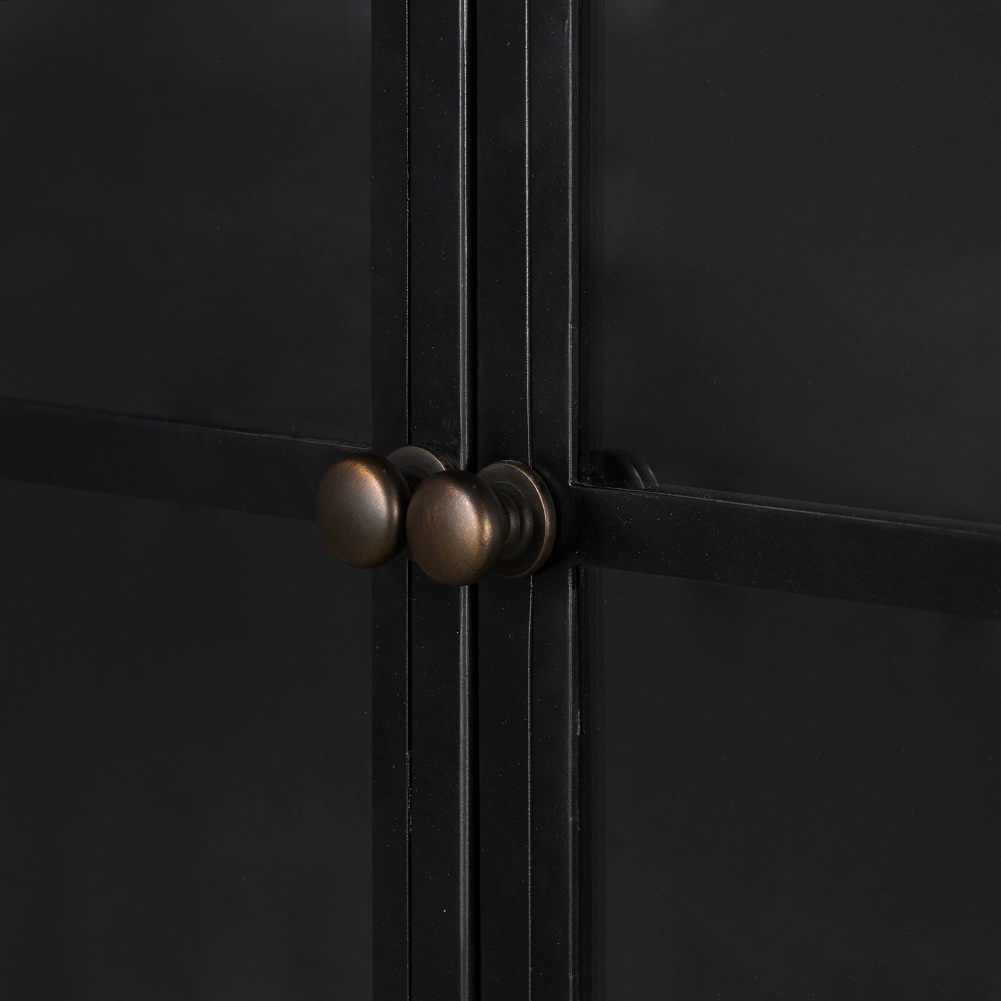 002 SI-1977082 | Additional Silo | Belmont Wide Metal Cabinet by Four Hands in black. Made from iron in a modern style.