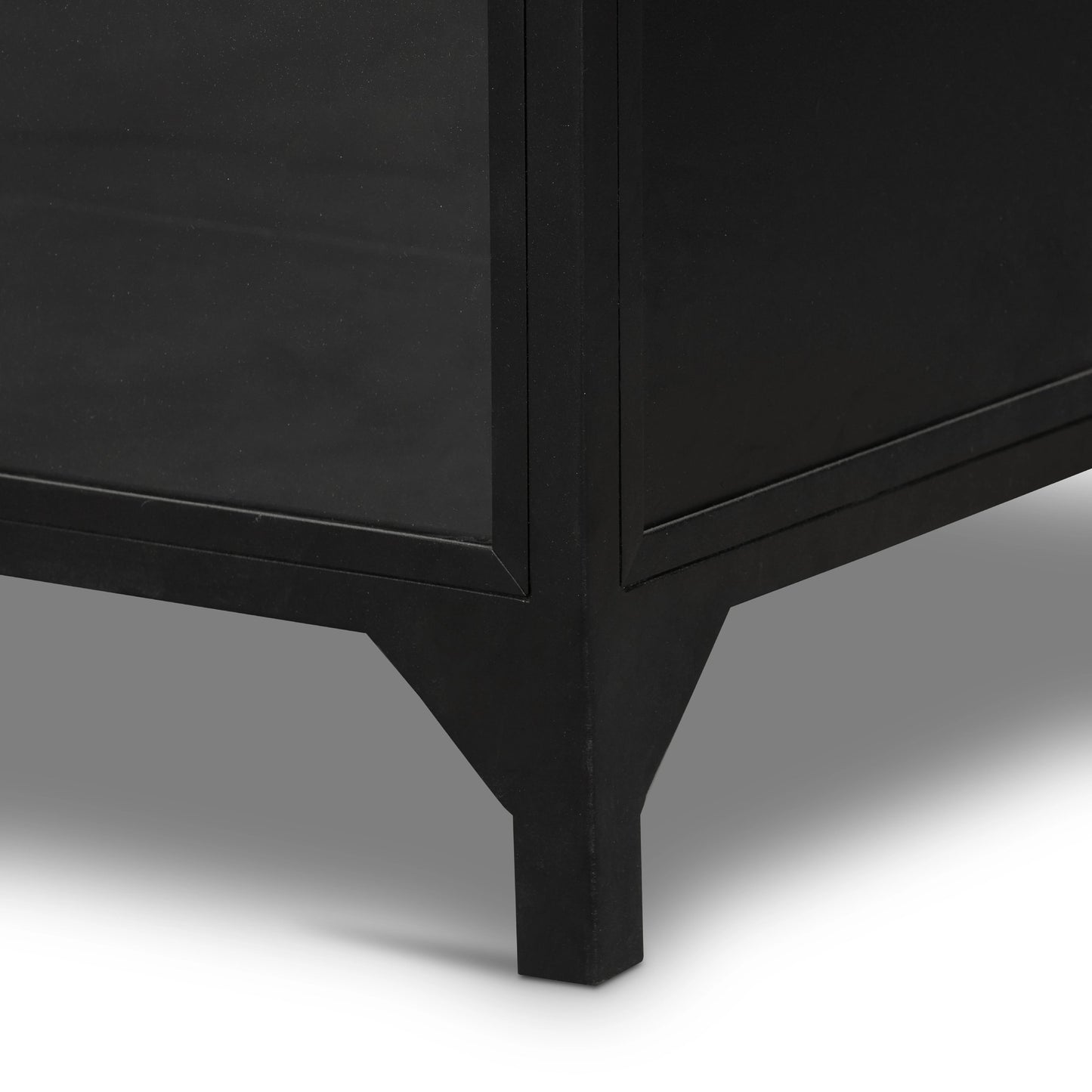 004 SI-1977082 | Additional Silo | Belmont Wide Metal Cabinet by Four Hands in black. Made from iron in a modern style.