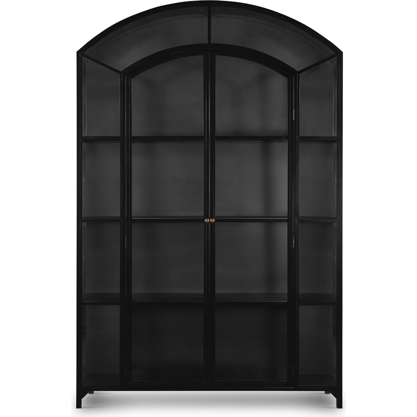 003 SI-1977082 | Additional Silo | Belmont Wide Metal Cabinet by Four Hands in black. Made from iron in a modern style.
