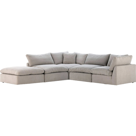 002 SI-1800107 | Primary Silo | Stevie 4-Piece Sectional W/ Ottoman by Four Hands. Made from unique in a modern style.