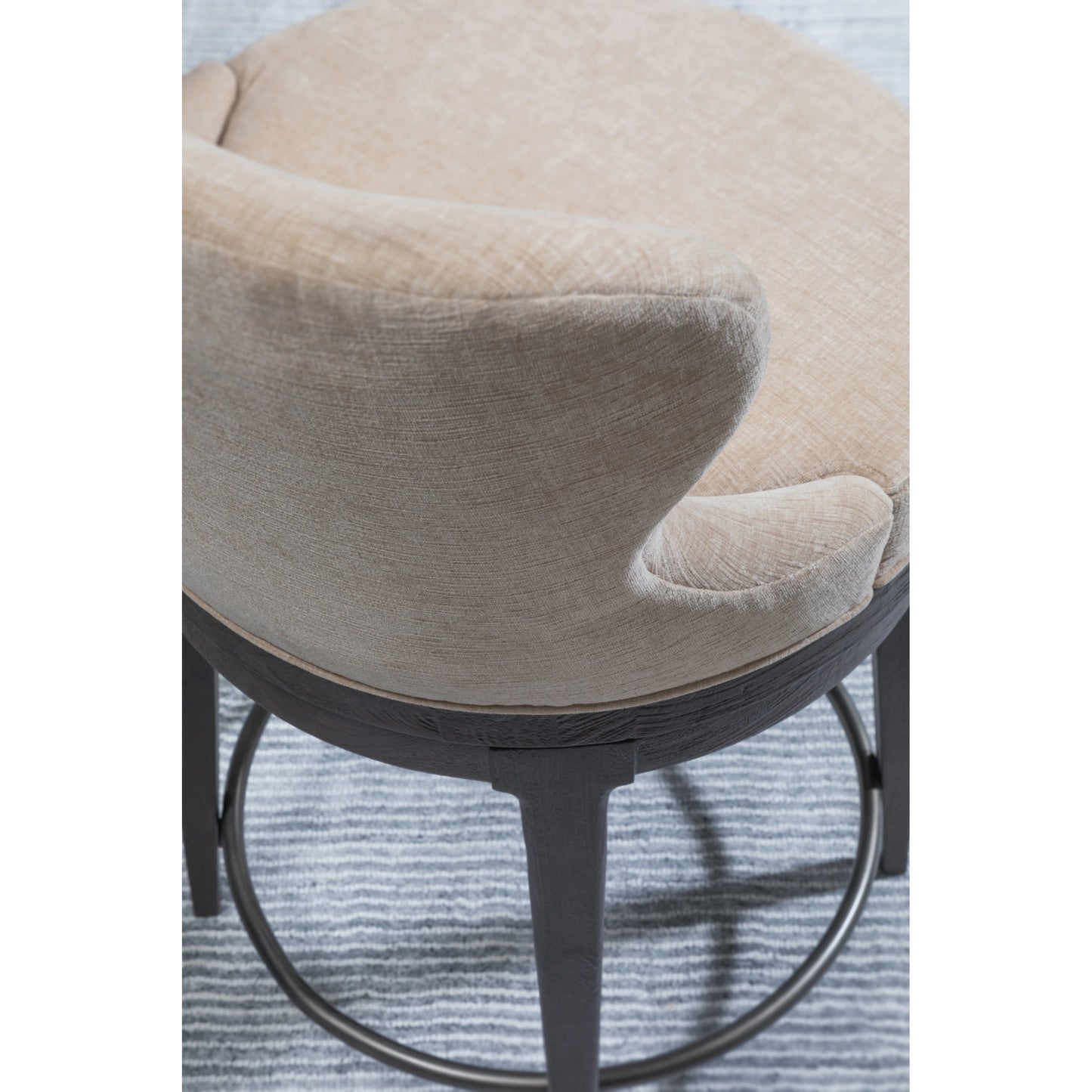 005 SI-2136929 | Closeup | Willa Swivel Counter Stool by Artistica Home in mocha. Made from unique in a modern style.