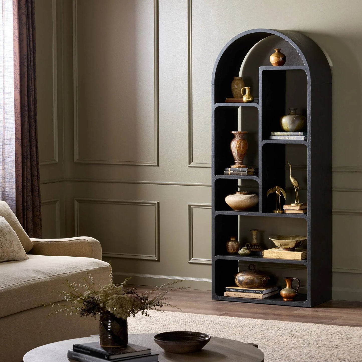 019 SI-2535297 | Lifestyle | Risa Bookcase by Four Hands in lamont natural. Made from unique in a modern style.