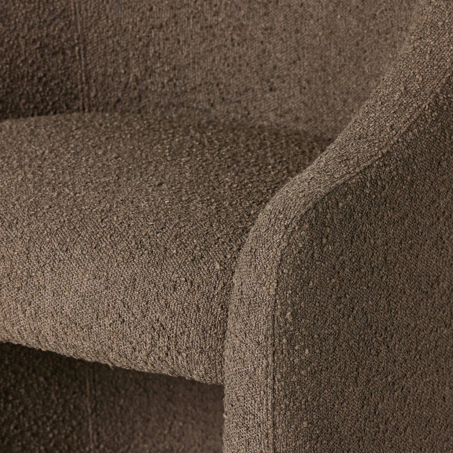 014 SI-2137465 | Closeup | Levi Dining Chair by Four Hands. Made from 95% polyester, 5% acrylic, 98% polyurethane foam, 2% fiber in a modern style.