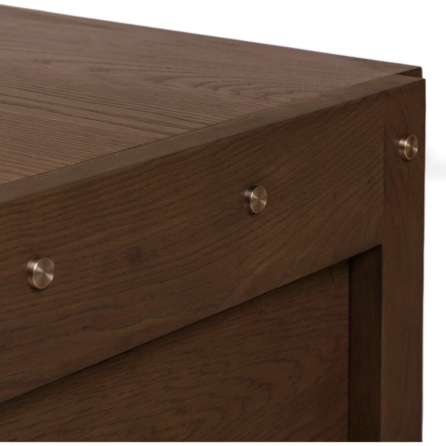 004 SI-1977635 | Additional Silo | Oakley Desk by Four Hands in dark toasted oak. Made from oak veneer in a modern style.