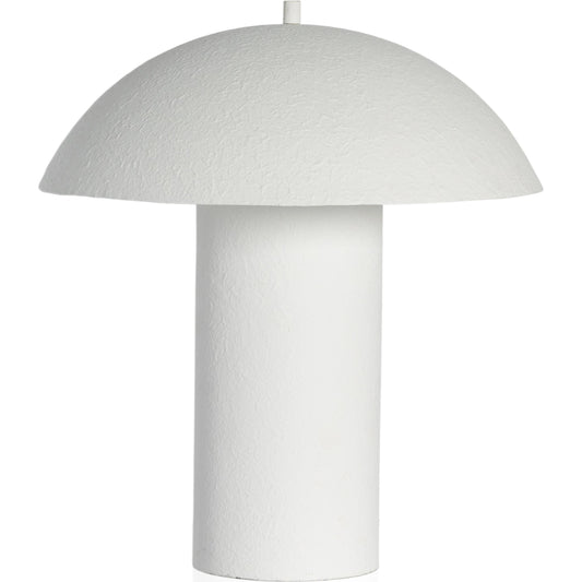 Santorini Table Lamp by Four Hands in matte white. Made from iron, thermoplastic in a modern style.