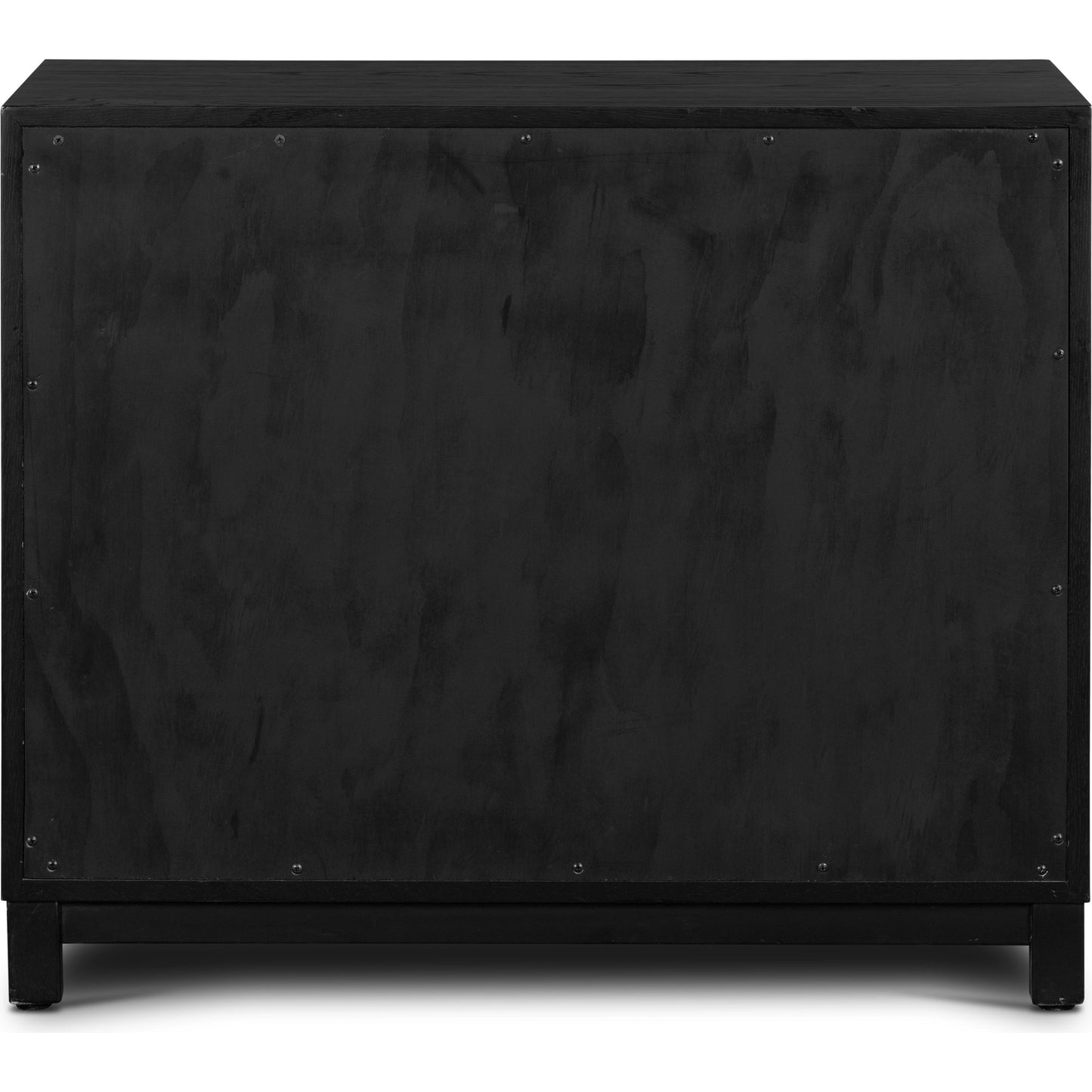 005 SI-2092753 | Additional Silo | Millie Nightstand by Four Hands in drifted matte black veneer, antique pewter, drifted oak. Made from oak veneer, solid parawood, iron in a modern style.