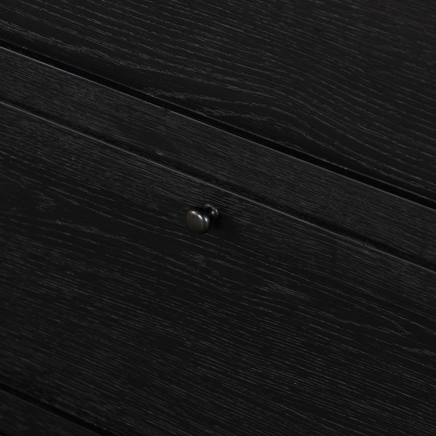 007 SI-2092753 | Additional Silo | Millie Nightstand by Four Hands in drifted matte black veneer, antique pewter, drifted oak. Made from oak veneer, solid parawood, iron in a modern style.