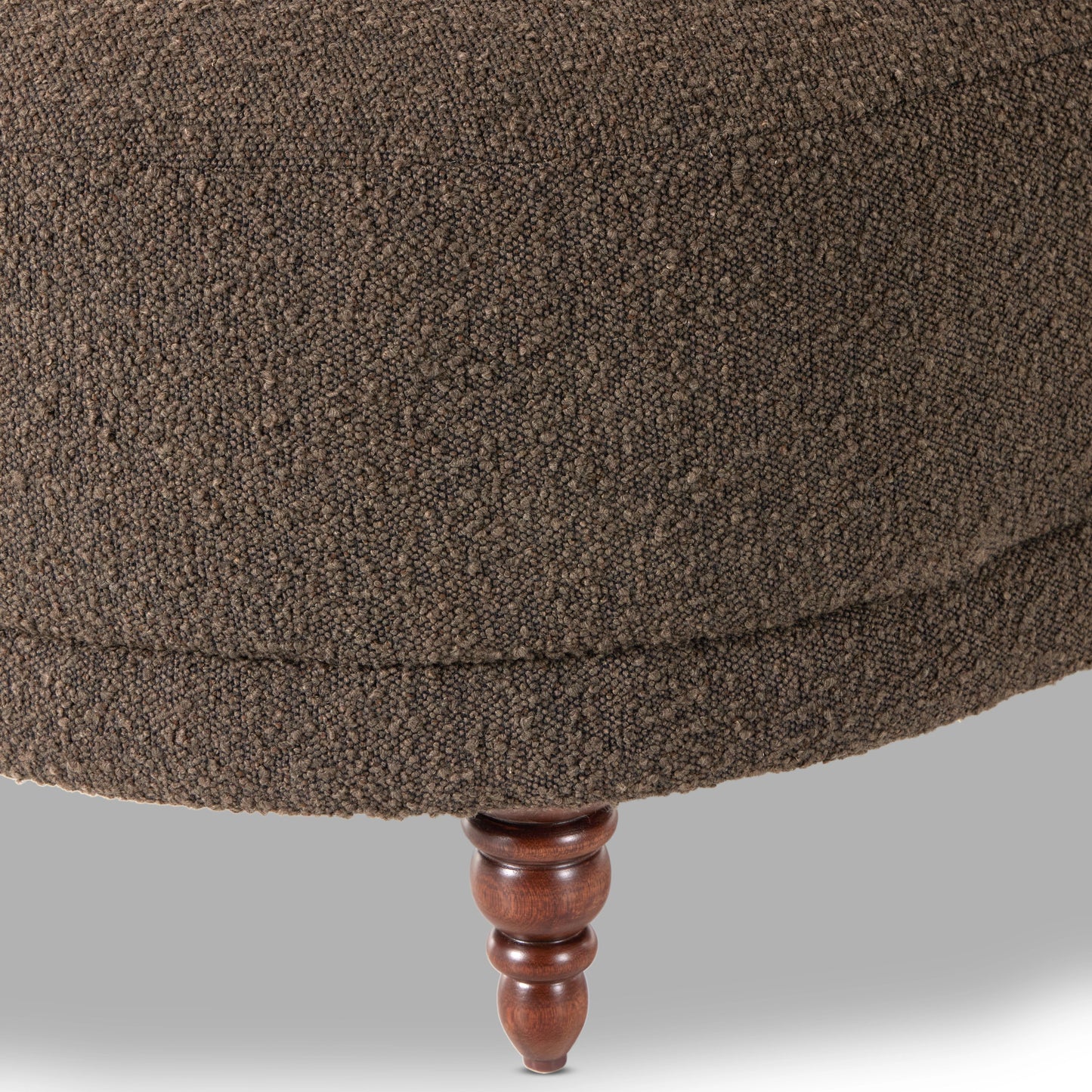 017 SI-2001620 | Additional Silo | Marnie Chaise Lounge by Four Hands in knoll mink. Made from 95% polyester, 5% acrylic, solid rosa morada, pine plywood in a modern style.