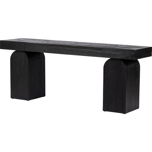 Keane Console Table by Four Hands. Made from solid reclaimed elm, solid nettlewood in a modern style.