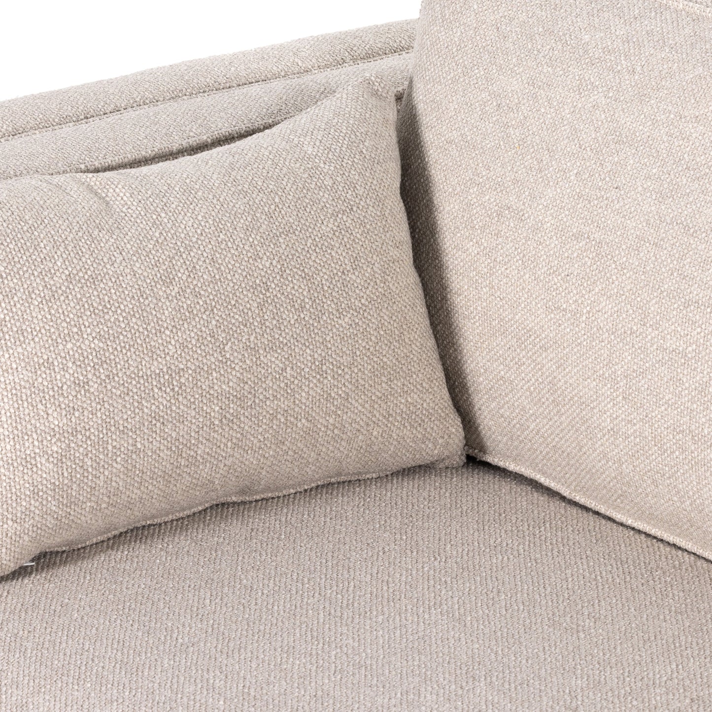 008 SI-1902534 | Additional Silo | Lawrence Sofa by Four Hands in nova taupe, dark auburn. Made from 100% polyester, solid rosa morada, pine plywood in a transitional style.