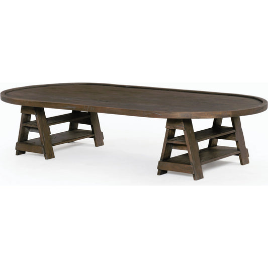 Hardy Coffee Table by Four Hands in antique belgium. Made from solid mixed reclaimed wood in a modern style.