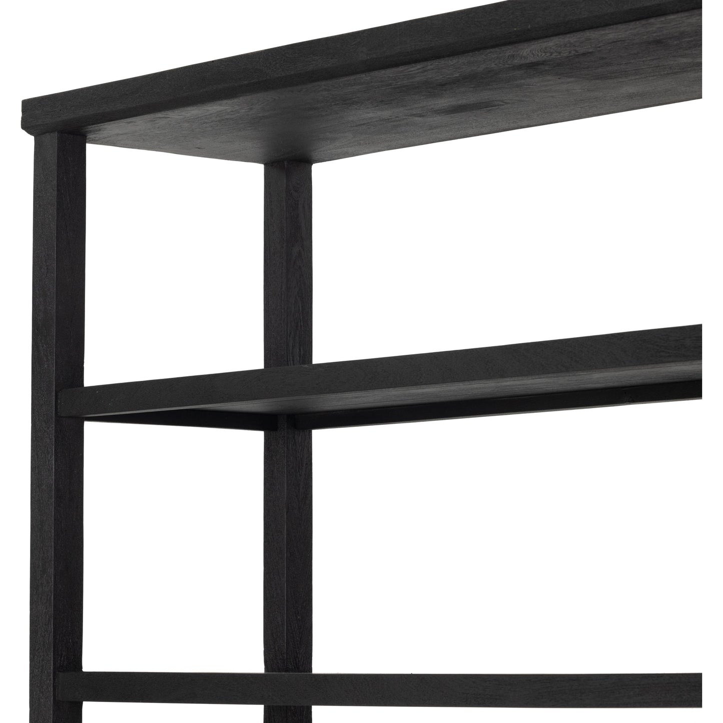 007 SI-1902932 | Additional Silo | Woodmore Bookcase by Four Hands in dark totem, black iron and dark totem. Made from solid mixed reclaimed wood, iron in a transitional style.