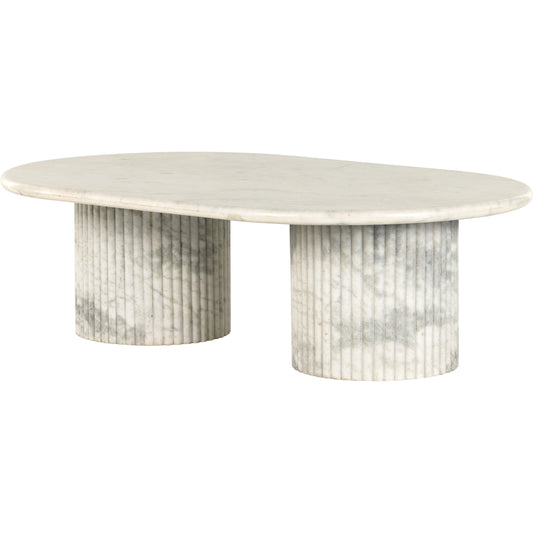 001 SI-1977645 | Primary Silo | Oranda Coffee Table by Four Hands. Made from solid marble, engineered hardwood in a modern style.