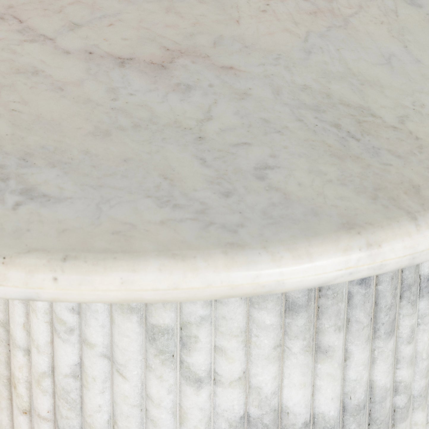 008 SI-1977645 | Additional Silo | Oranda Coffee Table by Four Hands in polished white marble. Made from solid marble, engineered hardwood in a modern style.