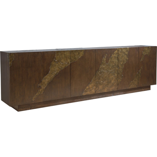 Contango Long Media Console by Artistica Home in dark brown. Made from unique in a modern style.