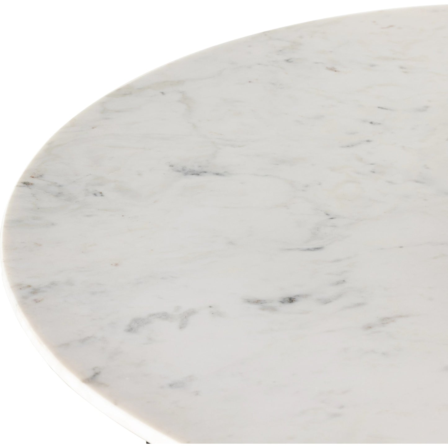 007 SI-1977850 | Additional Silo | Terrell Round Coffee Table by Four Hands in raw black, polished white marble. Made from solid marble, aluminum, engineered hardwood in a modern style.