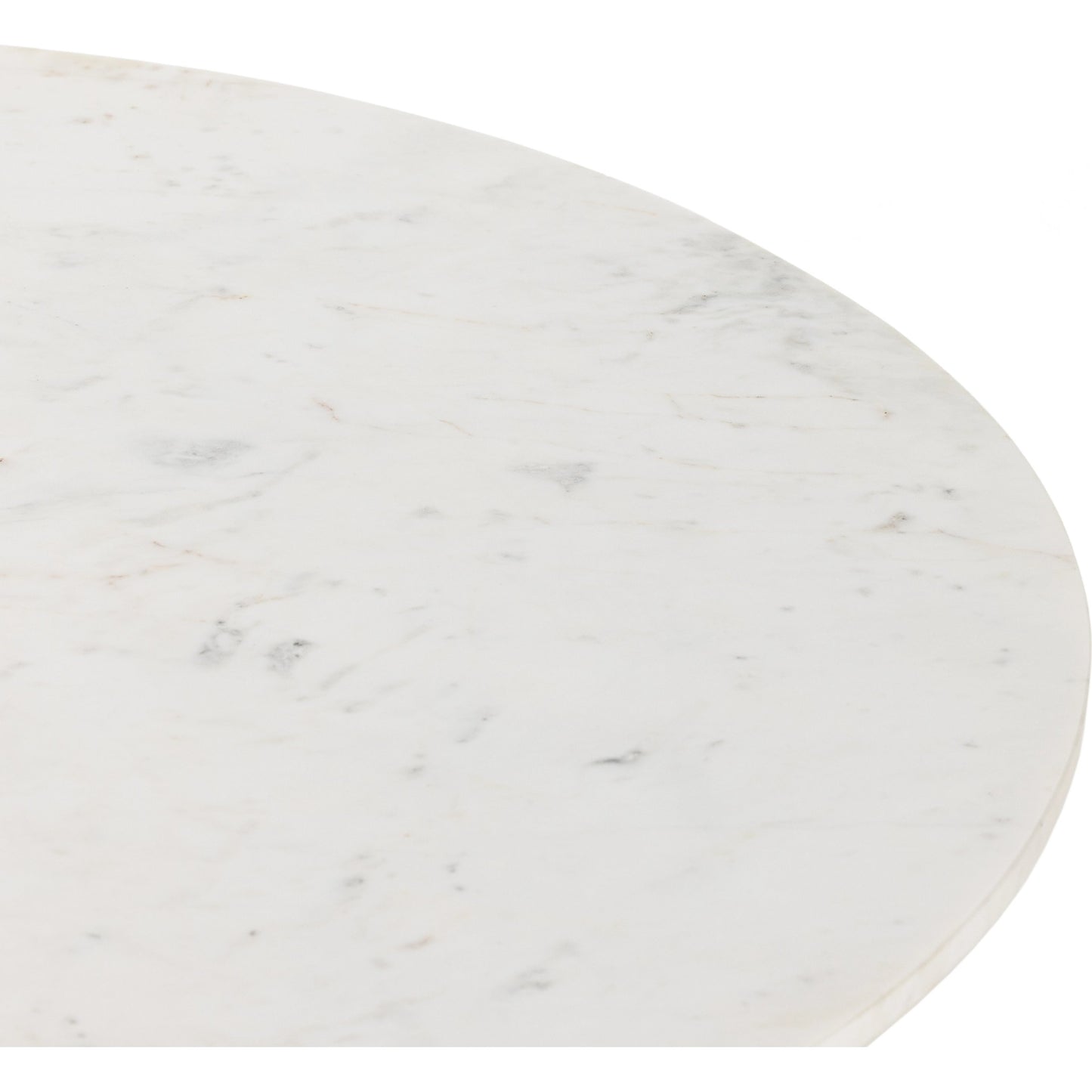 008 SI-1977850 | Additional Silo | Terrell Round Coffee Table by Four Hands in raw black, polished white marble. Made from solid marble, aluminum, engineered hardwood in a modern style.