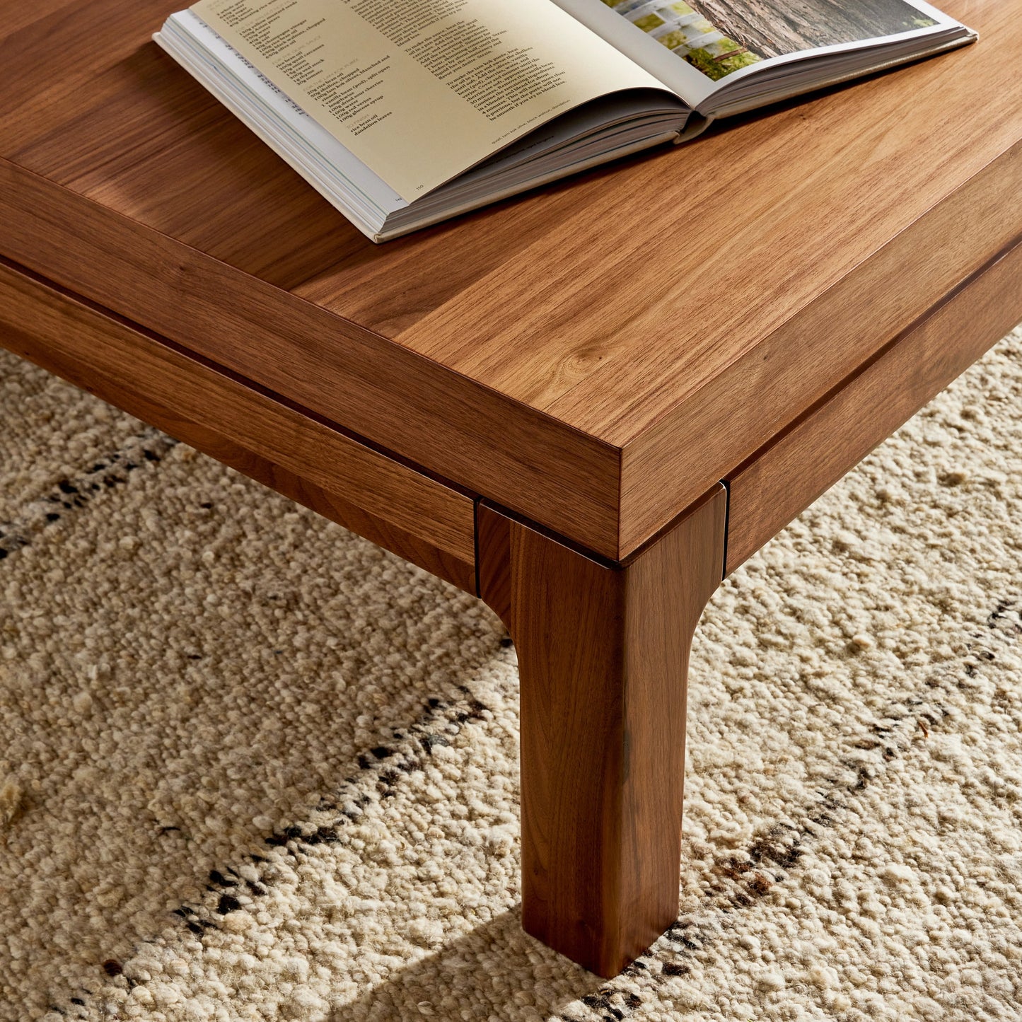 011 SI-2074083 | Additional Silo | Arturo Coffee Table by Four Hands in natural walnut. Made from walnut veneer, solid walnut in a modern style.