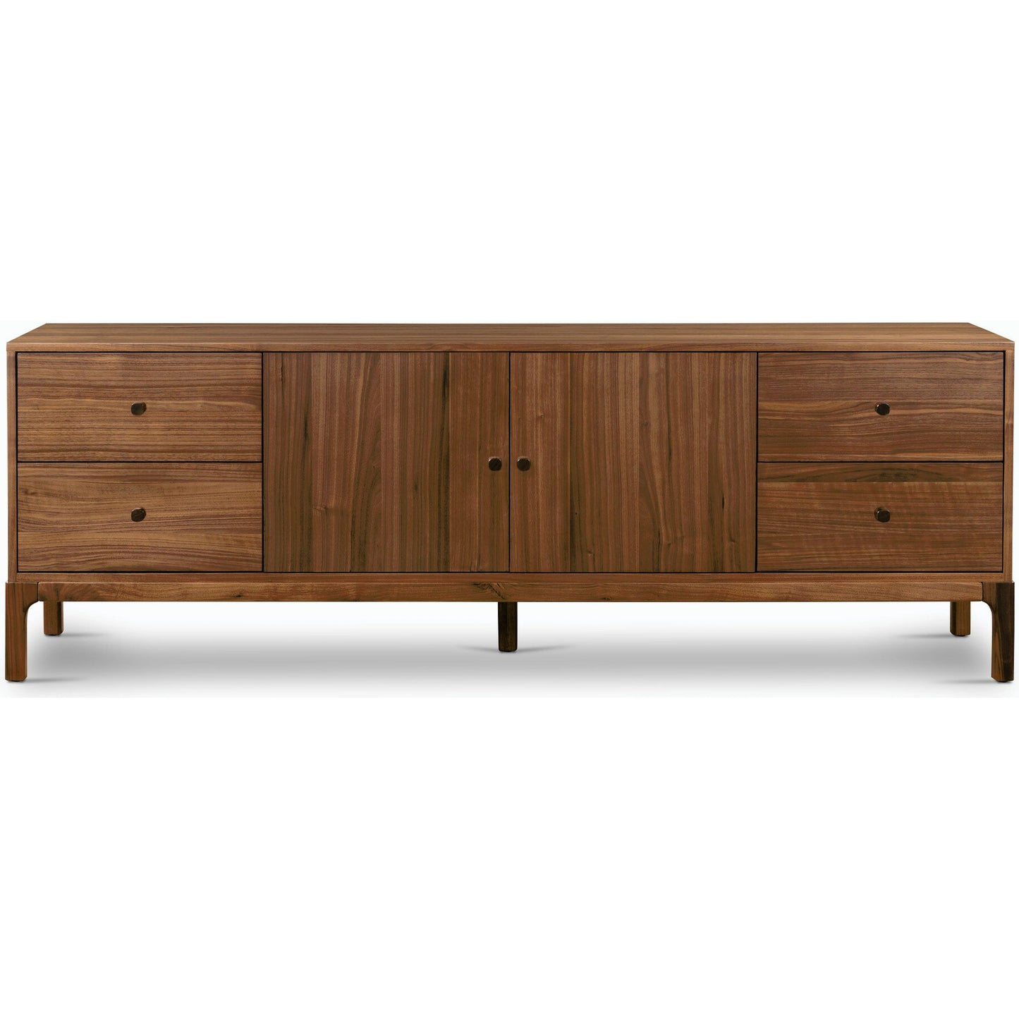 002 SI-2158047 | Additional Silo | Arturo Media Console by Four Hands in natural walnut veneer. Made from walnut veneer in a modern style.