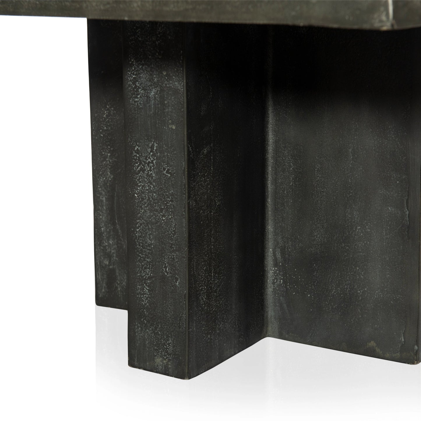 004 SI-1977848 | Additional Silo | Terrell Outdoor Coffee Table by Four Hands in aged grey. Made from aluminum, engineered hardwood in a modern style.