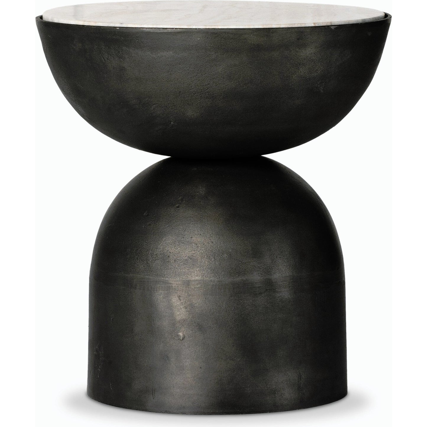 001 SI-1980324 | Primary Silo | Corbett End Table by Four Hands. Made from solid marble, aluminum, engineered hardwood in a modern style.