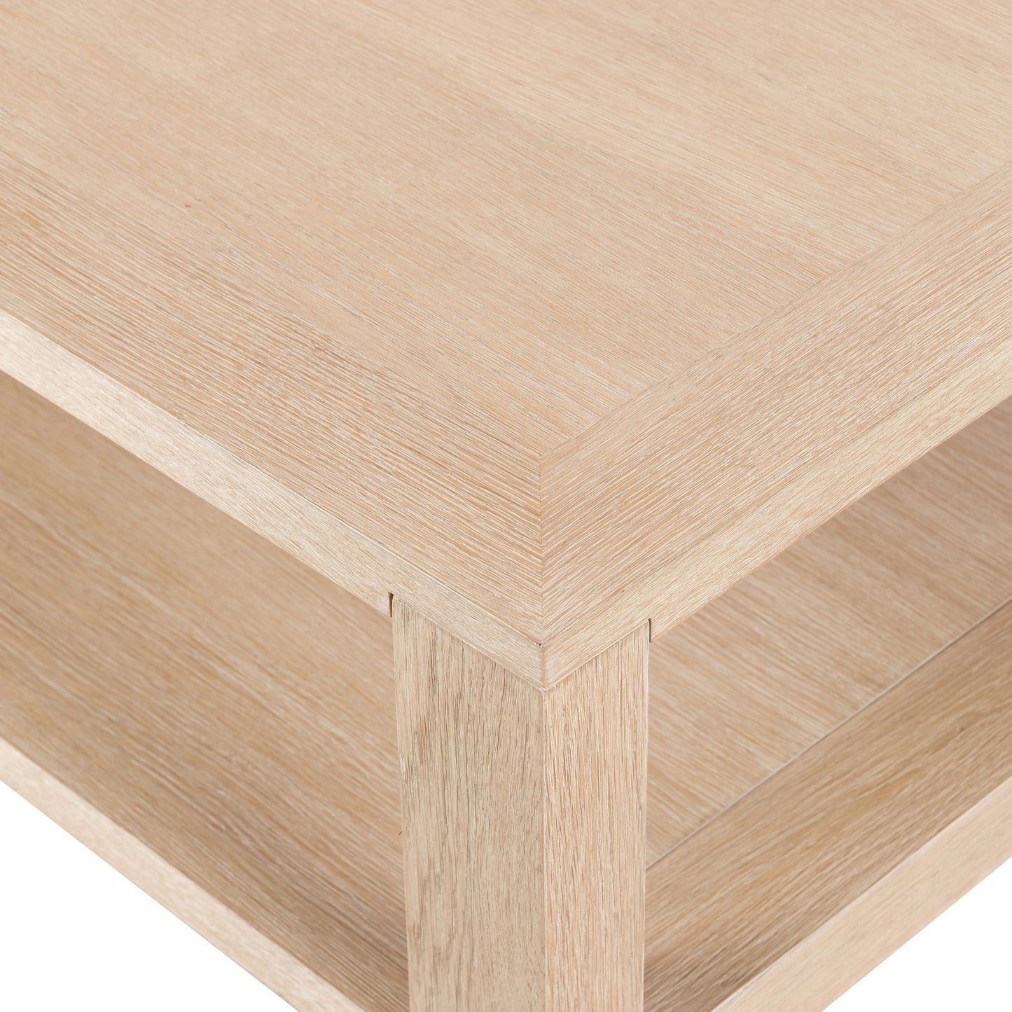 005 SI-2074780 | Additional Silo | Thomas Coffee Table by Four Hands in bleached oak. Made from solid oak, oak veneer in a modern style.