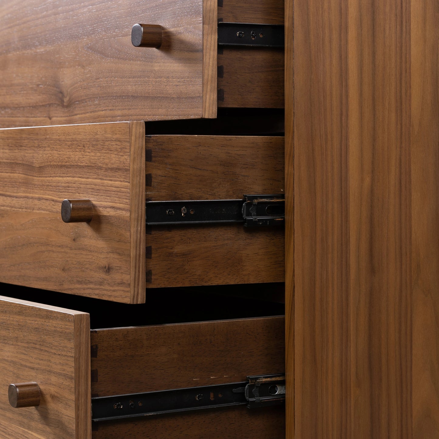 011 SI-2074081 | Additional Silo | Arturo 6 Drawer Dresser by Four Hands in natural walnut. Made from walnut veneer, solid walnut in a modern style.