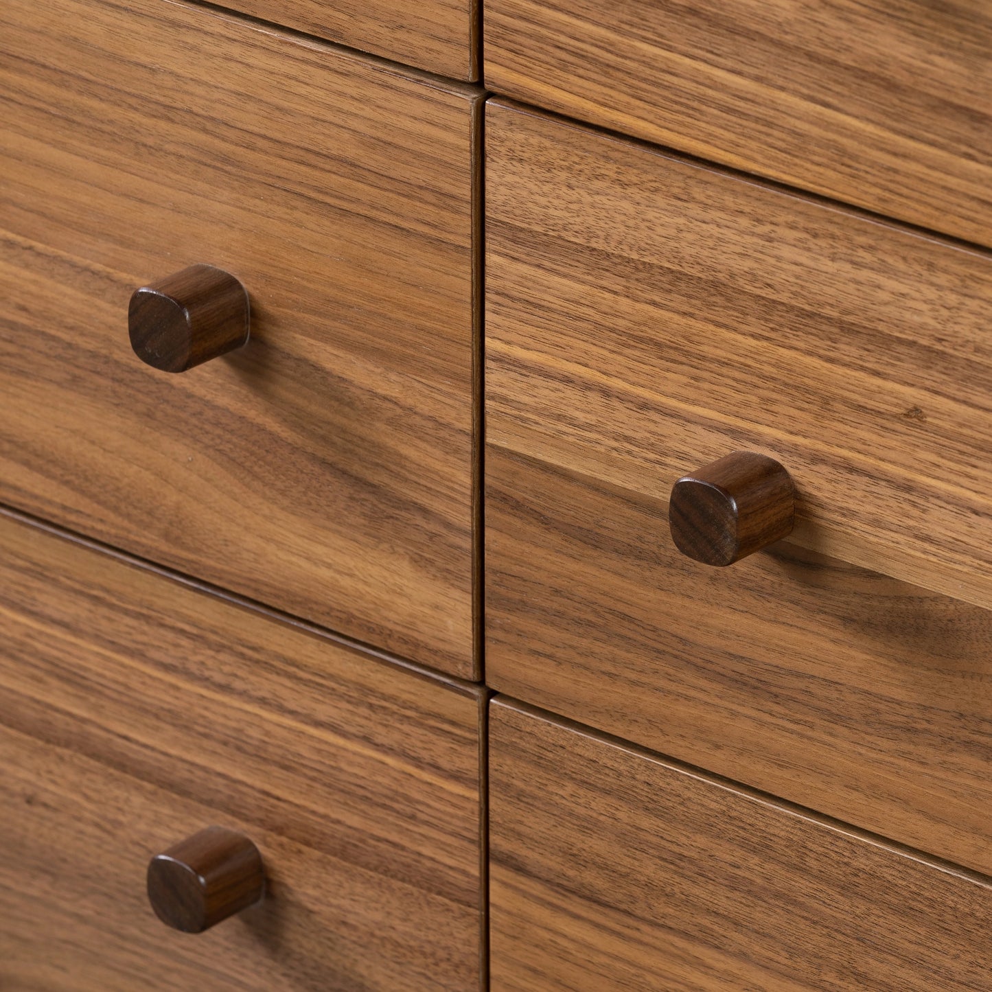 012 SI-2074081 | Additional Silo | Arturo 6 Drawer Dresser by Four Hands in natural walnut. Made from walnut veneer, solid walnut in a modern style.