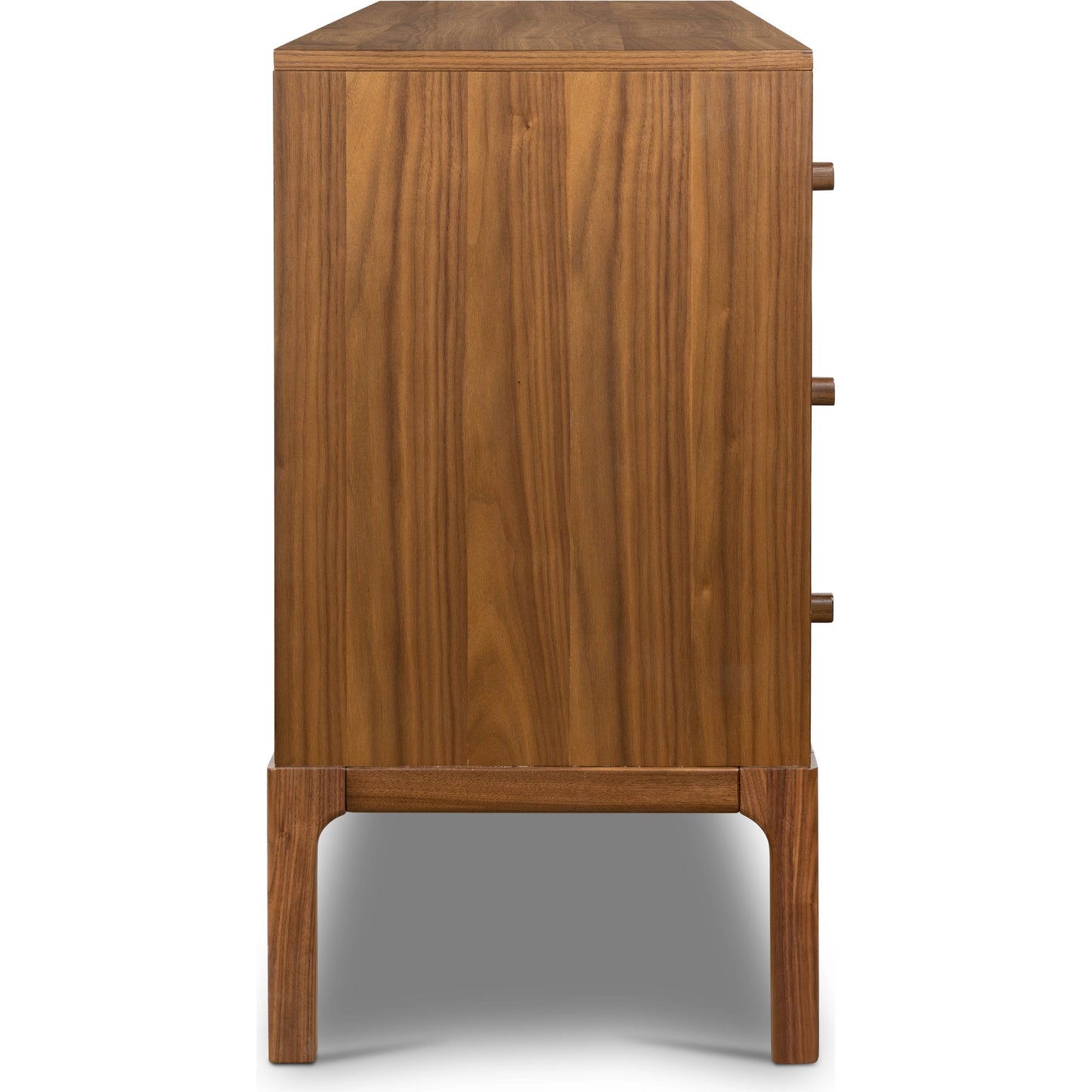 004 SI-2074081 | Additional Silo | Arturo 6 Drawer Dresser by Four Hands in natural walnut. Made from walnut veneer, solid walnut in a modern style.