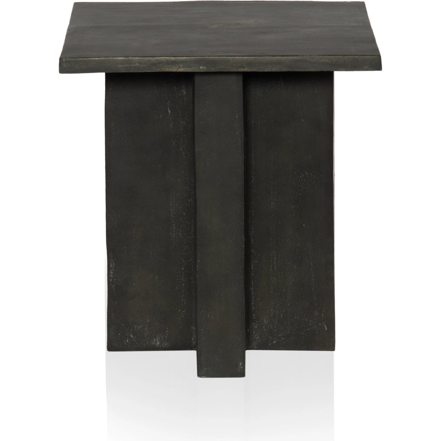 004 SI-1977849 | Additional Silo | Terrell Outdoor End Table by Four Hands. Made from aluminum, engineered hardwood in a modern style.