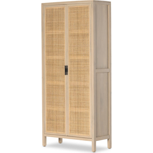 Caprice Tall Cabinet by Four Hands. Made from cane, solid mango in a modern style.
