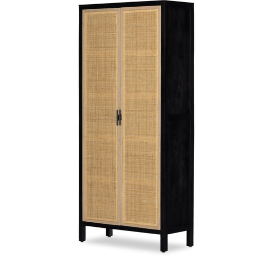 Caprice Tall Cabinet by Four Hands. Made from cane, solid mango in a modern style.