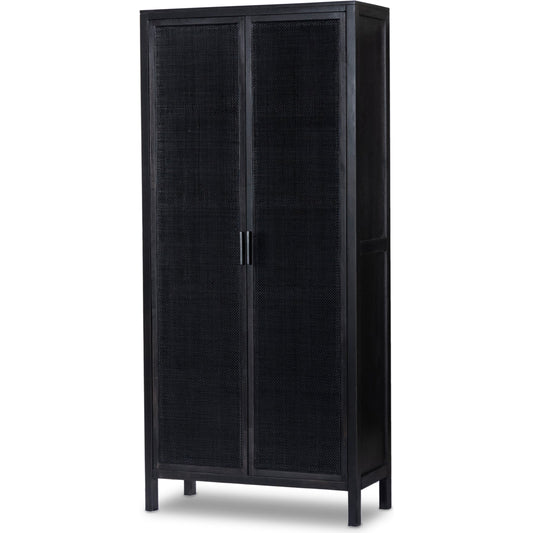 Caprice Tall Cabinet by Four Hands. Made from cane, solid mango in a modern style.