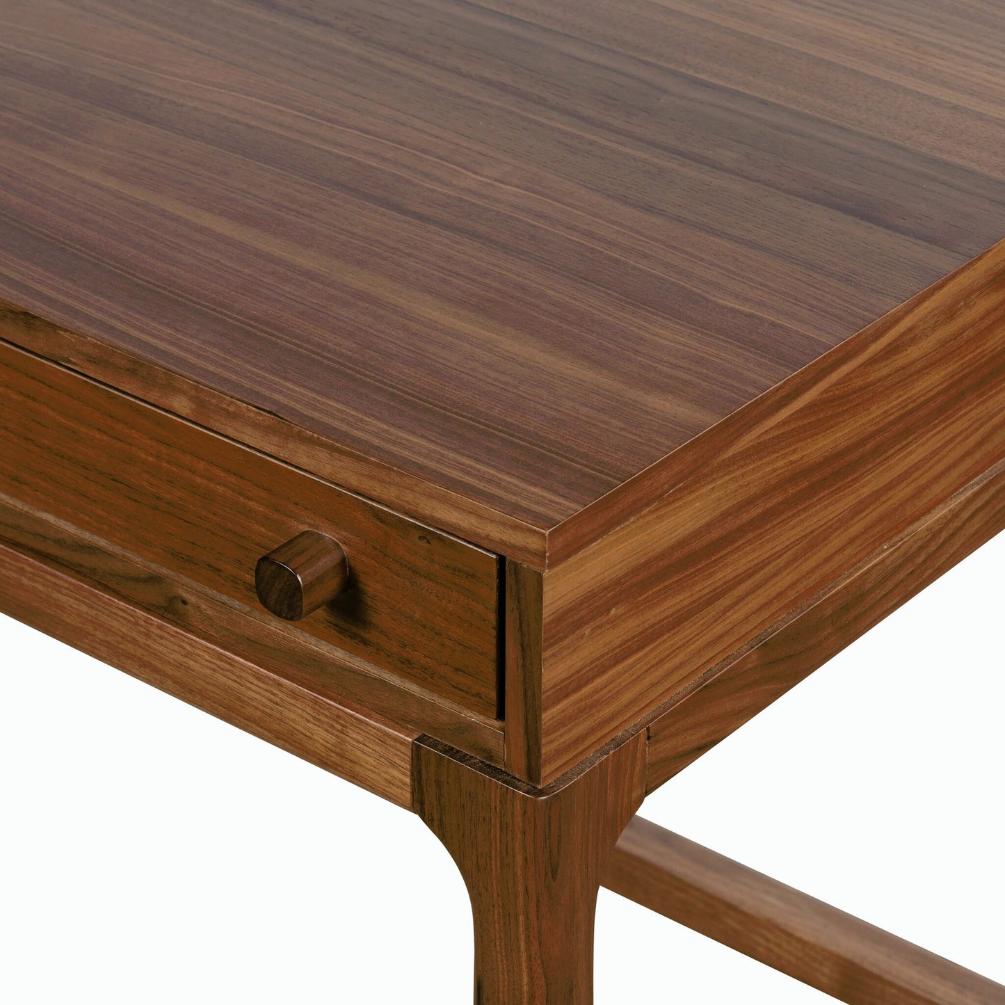015 SI-2074085 | Closeup | Arturo Desk by Four Hands in natural walnut. Made from solid walnut, walnut veneer in a modern style.