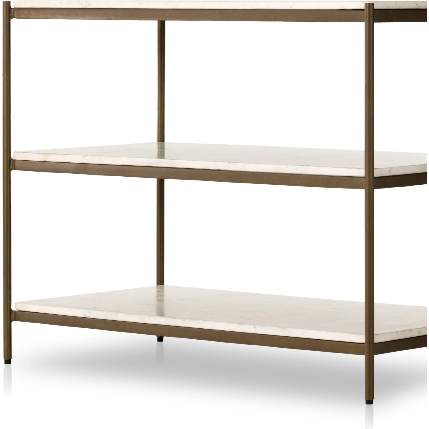 015 SI-1980375 | Additional Silo | Felix Large Nightstand by Four Hands. Made from iron, solid marble in a modern style.