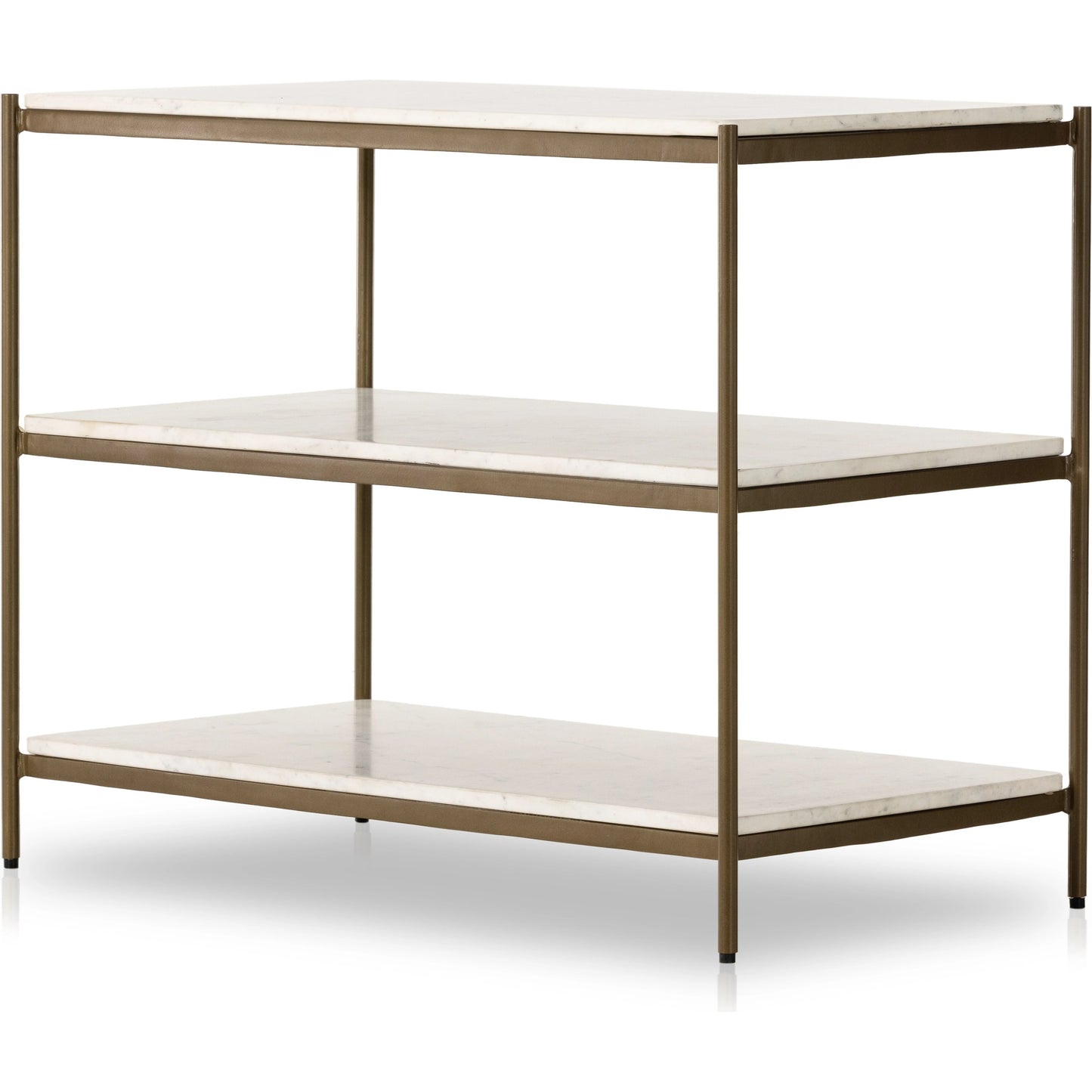 007 SI-1980375 | Additional Silo | Felix Large Nightstand by Four Hands. Made from iron, solid marble in a modern style.