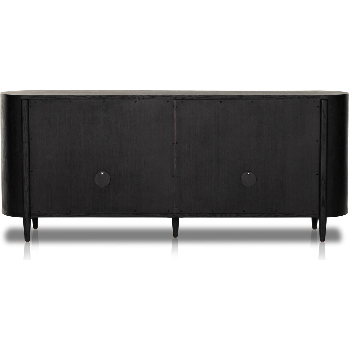 009 SI-1977861 | Additional Silo | Tolle Sideboard by Four Hands in drifted matte black, drifted oak. Made from solid oak, tempered glass, oak veneer in a modern style.