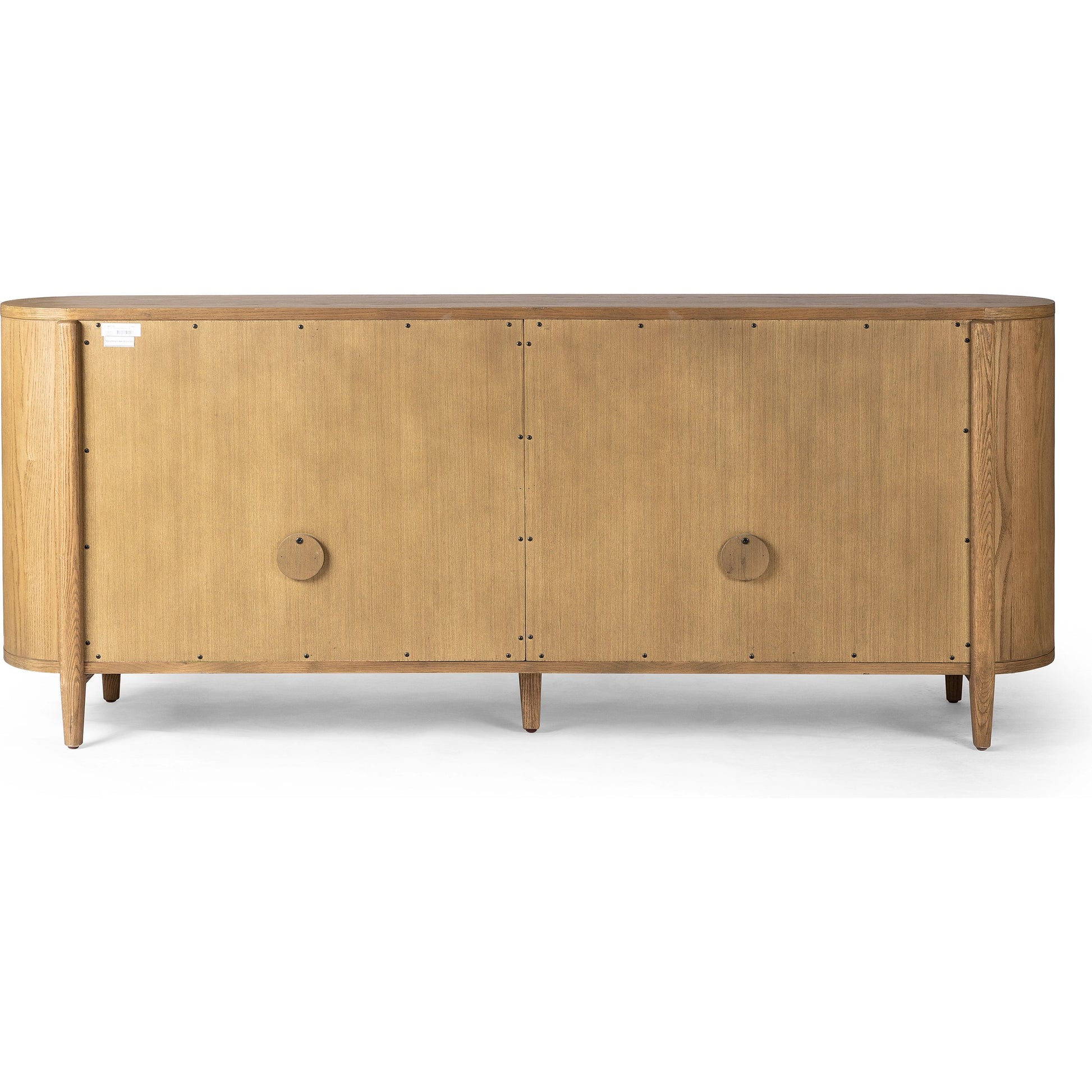 Tolle Sideboard by Four Hands in drifted matte black, drifted oak. Made from solid oak, tempered glass, oak veneer in a modern style.