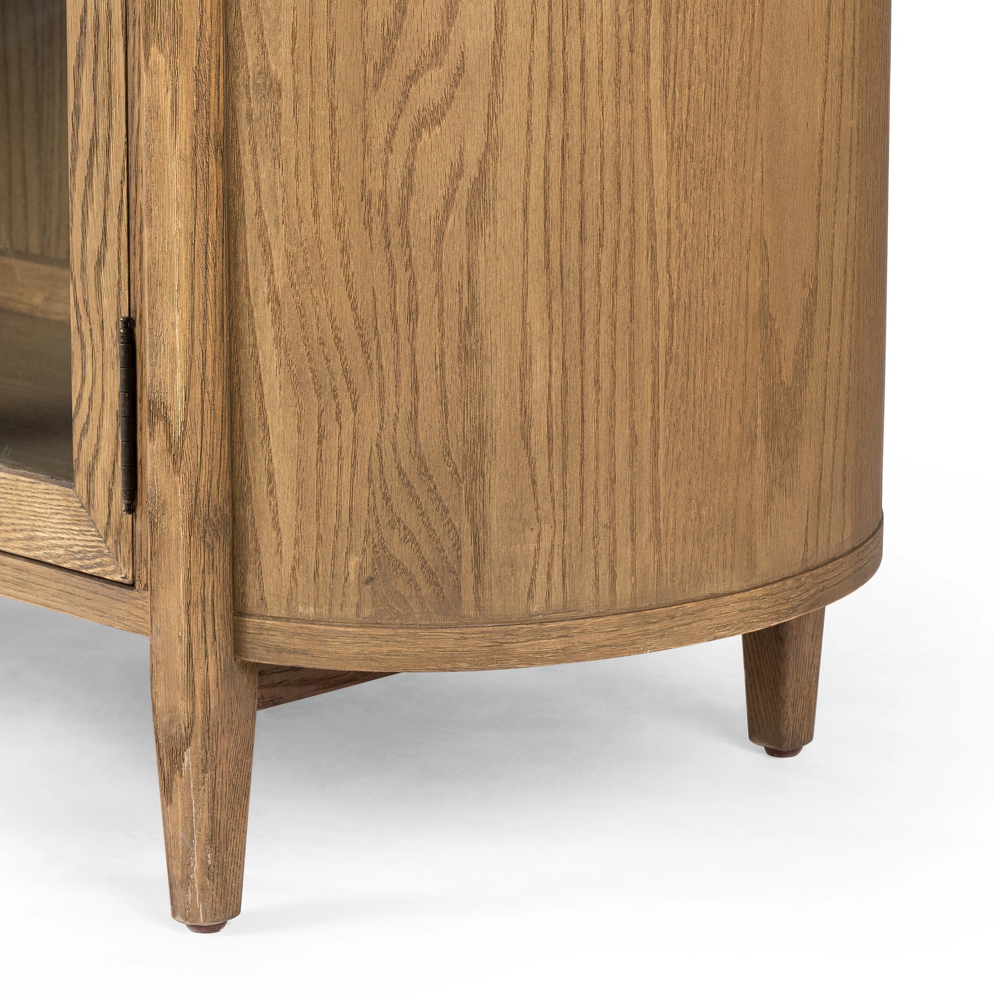 Tolle Sideboard by Four Hands in drifted matte black, drifted oak. Made from solid oak, tempered glass, oak veneer in a modern style.