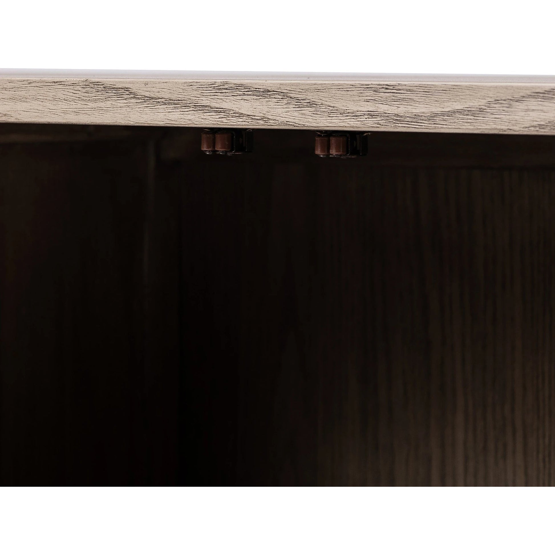 Tolle Sideboard by Four Hands in drifted matte black, drifted oak. Made from solid oak, tempered glass, oak veneer in a modern style.