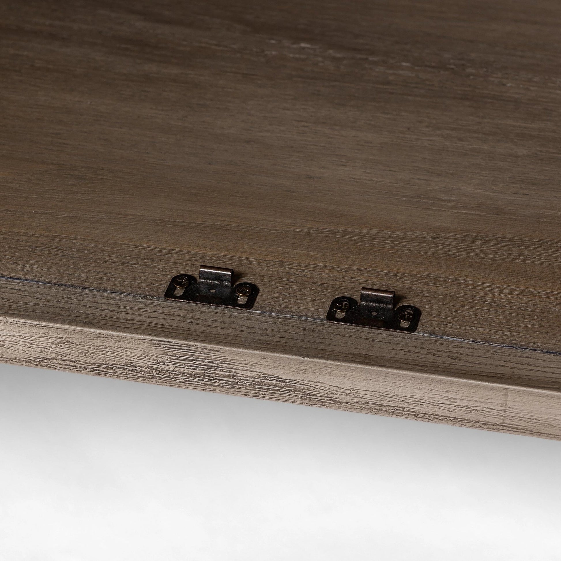 Tolle Sideboard by Four Hands in drifted matte black, drifted oak. Made from solid oak, tempered glass, oak veneer in a modern style.