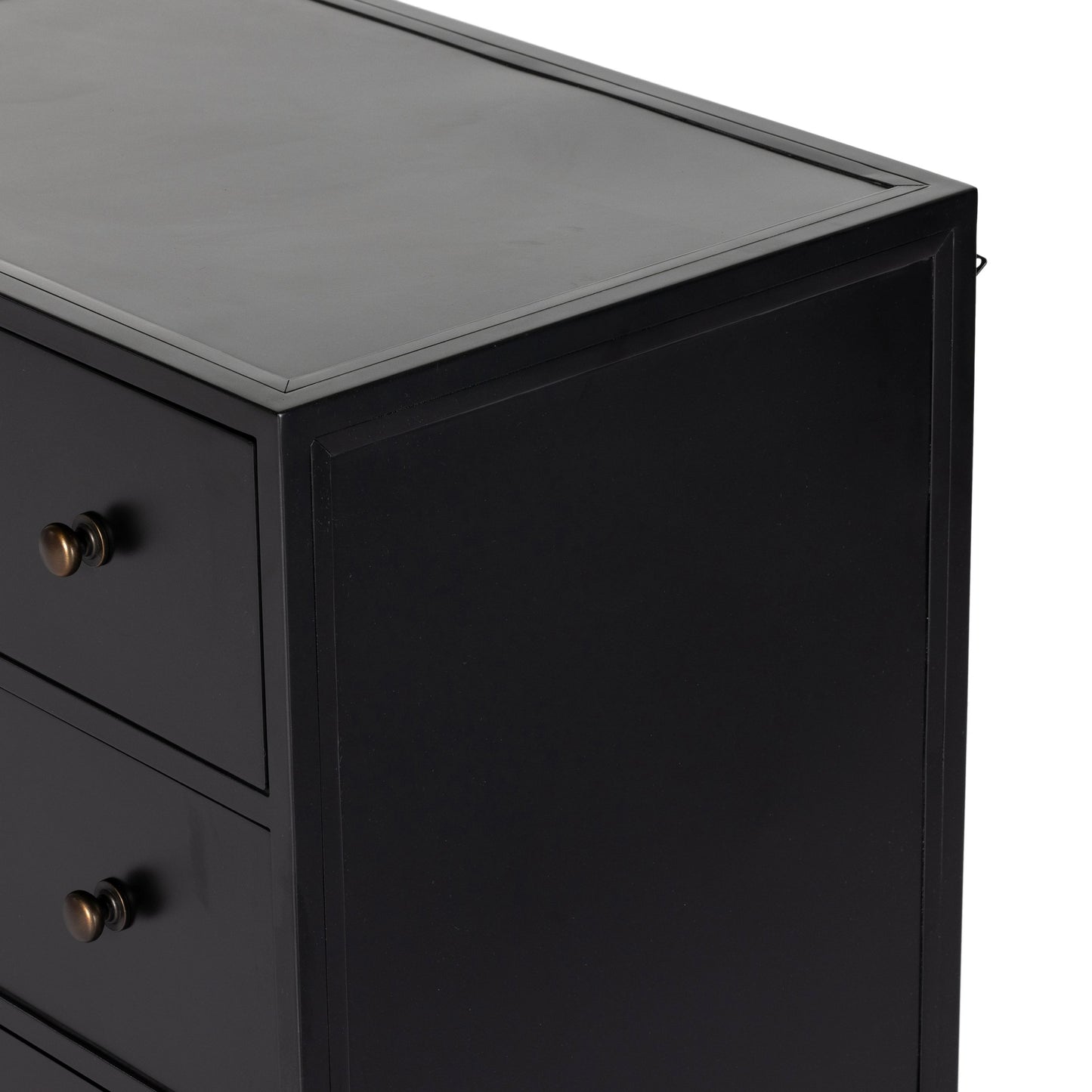 006 SI-1977081 | Additional Silo | Belmont 12 Drawer Dresser by Four Hands in black. Made from iron in a modern style.