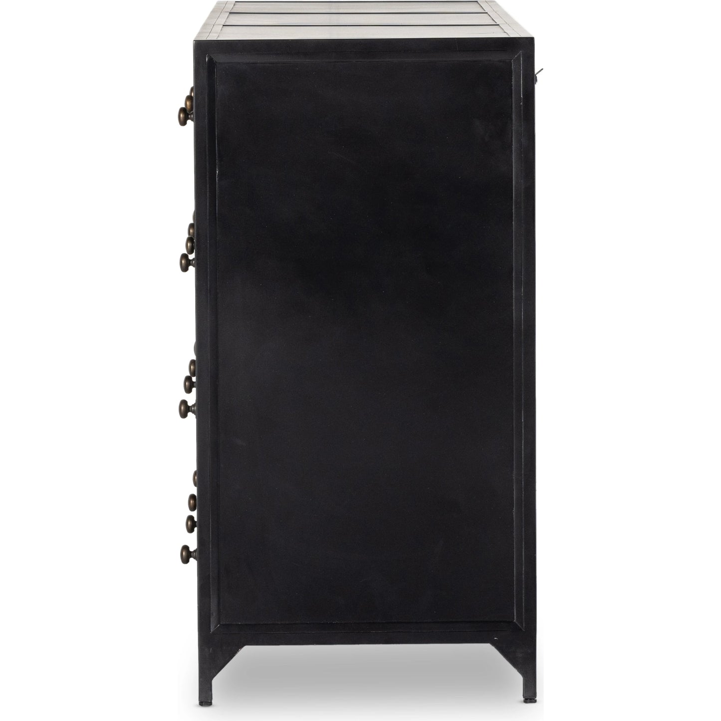 007 SI-1977081 | Additional Silo | Belmont 12 Drawer Dresser by Four Hands in black. Made from iron in a modern style.