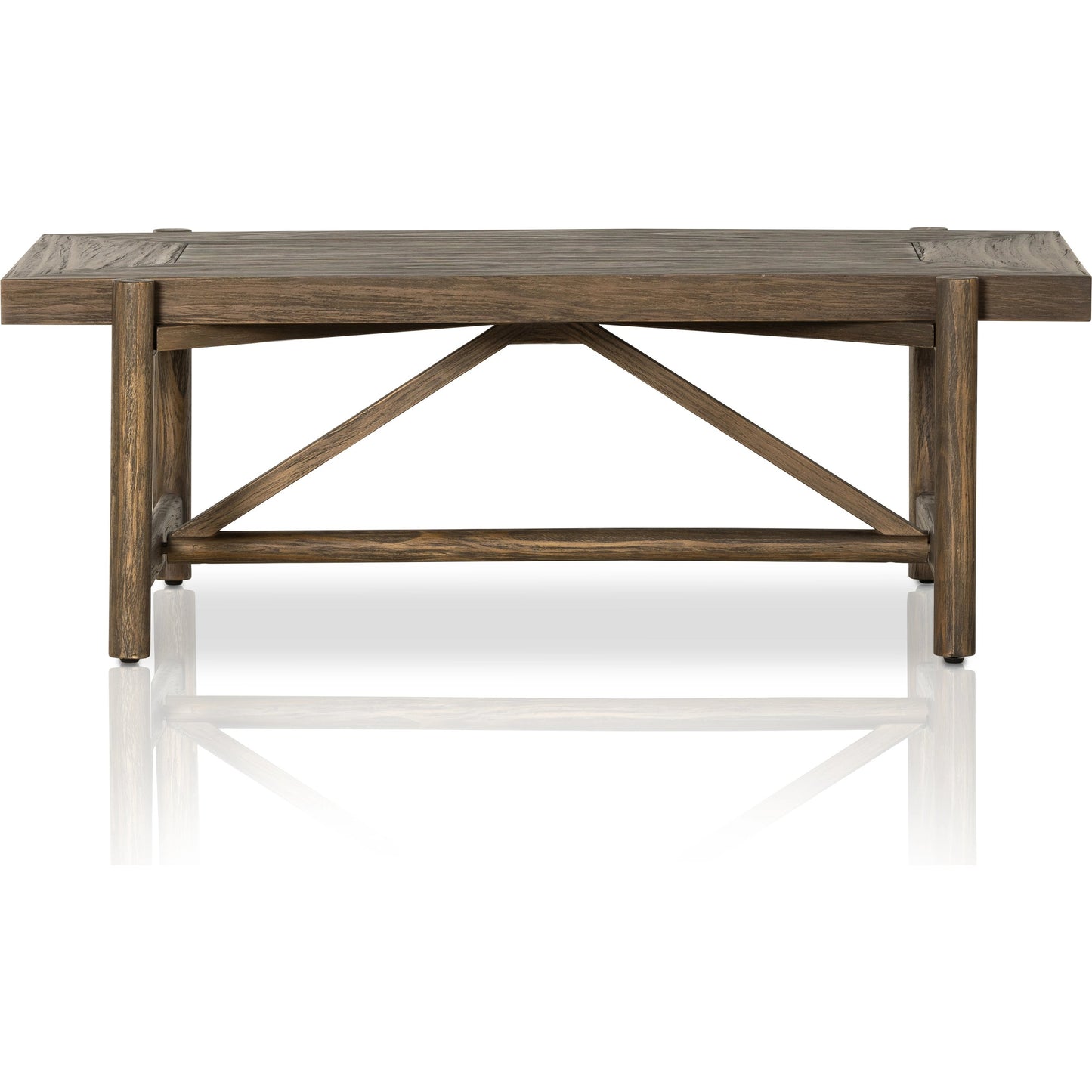 003 SI-1977341 | Additional Silo | Goldthwaite Coffee Table by Four Hands in sienna brown. Made from solid pine, poplar plywood in a modern style.